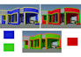 change the exterior or interior house color and modernize in photoshop